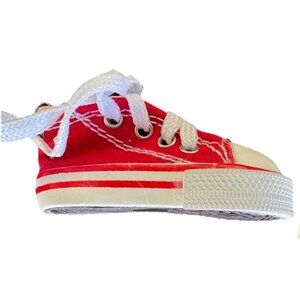 3" Sneaker Key Chain - Mini Red Athletic Shoe VGUC Missing Keyring EUC